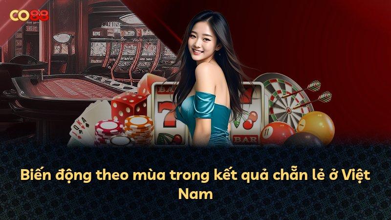 Biến động theo mùa trong kết quả chẵn lẻ ở Việt Nam