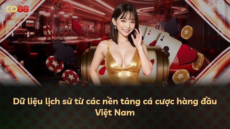 Dữ liệu lịch sử từ các nền tảng cá cược hàng đầu Việt Nam